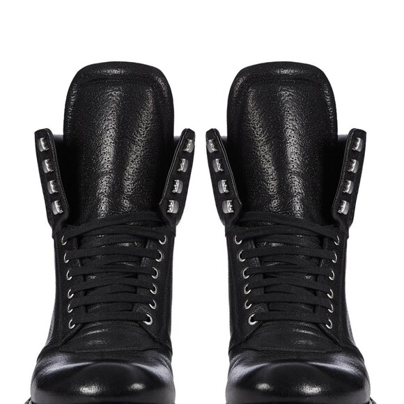 Rick Owens - Bull Leather Cat Creeper Hiking Boot Performa FW20 GRAIL - Picture 11 of 12